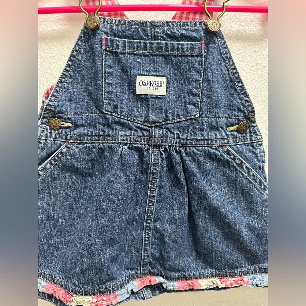 Vintage baby girl’s Oshkosh denim dress